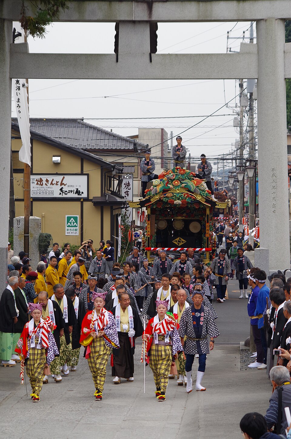 鹿沼秋祭的歷屆記錄照片，並非當屆活動現場。