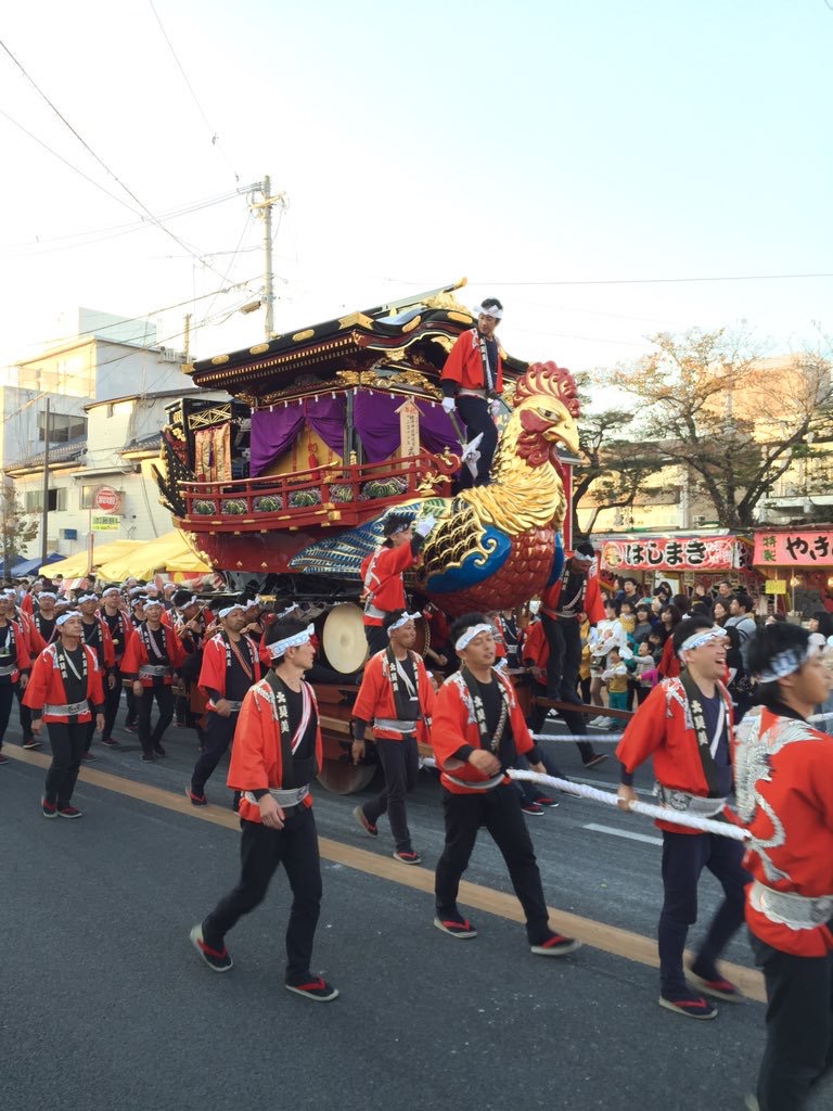 唐津宮日祭的歷屆記錄照片，並非當屆活動現場。