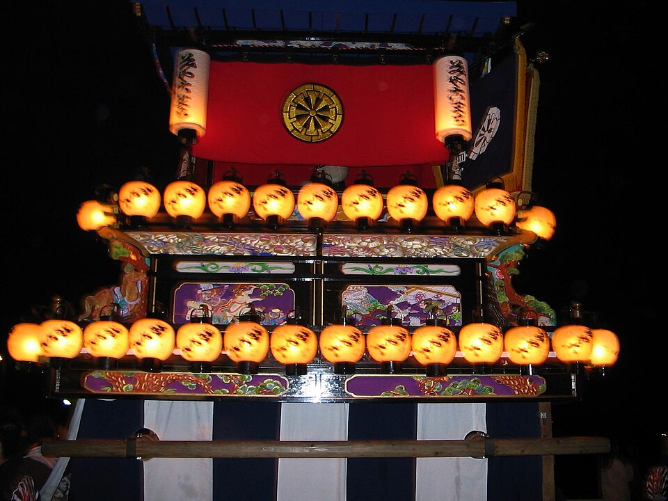 西條祭的歷屆記錄照片，並非當屆活動現場。